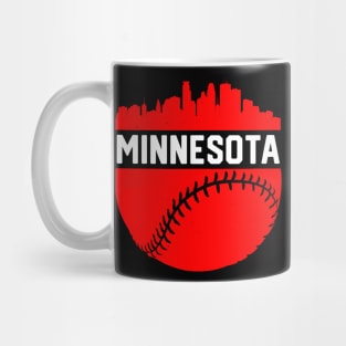 Downtown MPLS STP Minnesota Skyline Baseball Mug